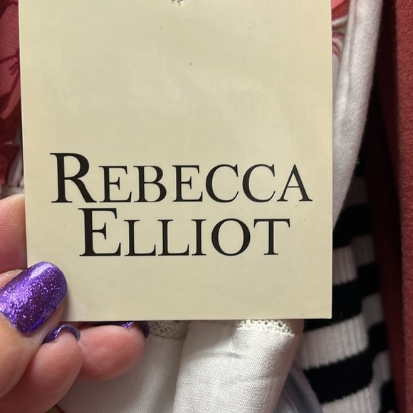 Rebecca Elliot NWT floral/white maxi dress size small - Picture 6 of 6